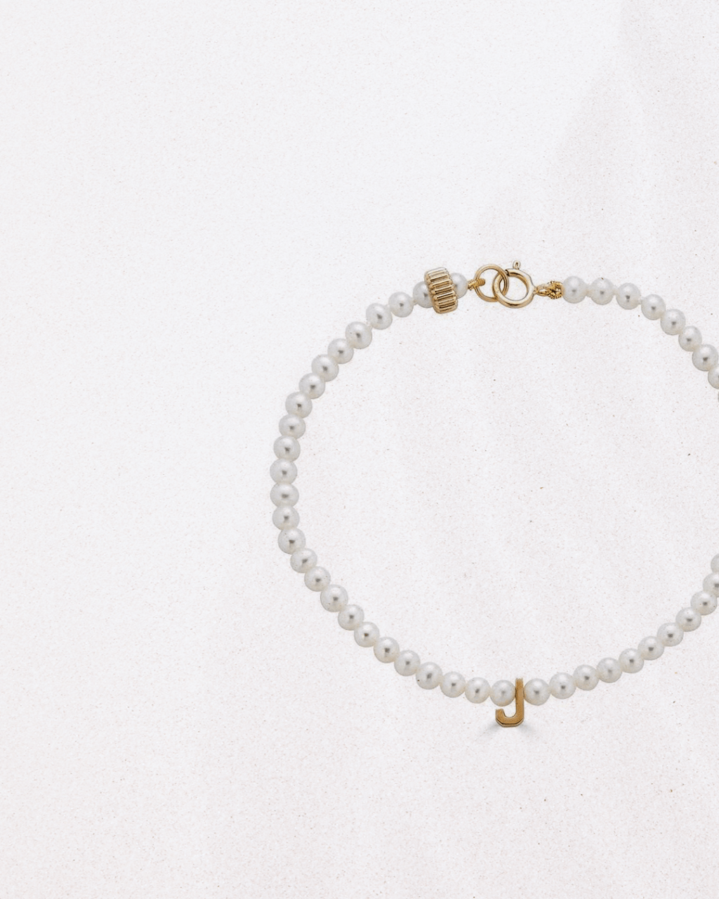 Pearl Initial bracelet