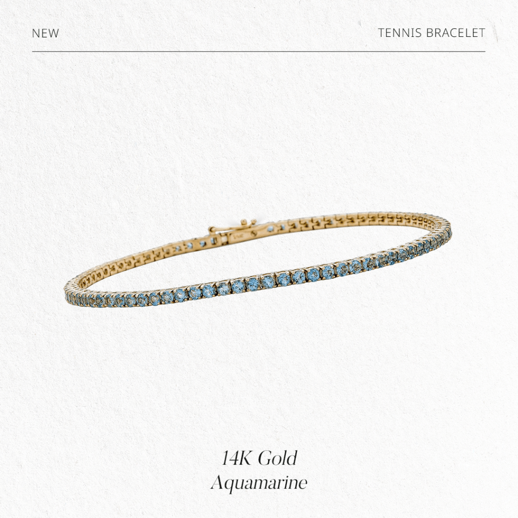 Aquamarine Tennis Bracelet
